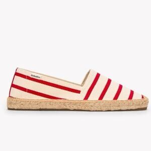 Soludos Original Striped Woven Nautical Espadrille Flats Size 8.5